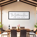 The Gathering Place Wall Decor Art 24"X10" for Dining Room gather Kitchen Wall Wooden Framed Sign (Black) by CozyNest Decor