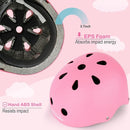 KAMUGO Kids Bike Helmet, Toddler Helmet for Ages 2-8 Boys Girls with Sports Protective Gear Set Knee Elbow Wrist Pads for Skateboard Cycling Scooter Rollerblading by TinyTreasures Baby Boutique