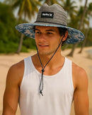Hurley Men's Straw Hat - Bayside Lifeguard Straw Sun Hat by GreenHaven Gardens