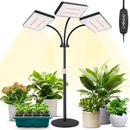 2024 Upgraded Desk Grow Lights for Indoor Plants, Tri-Head 642 LEDs Tabletop Full Spectrum Grow Light, with 3/6/12H Timer, 6 Brightness Levels, 3 Lighting Modes, Height Adjustable for 10-26 inches by GreenHaven Gardens