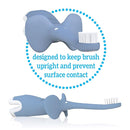 Dr. Brown's Infant-to-Toddler Training Toothbrush Set, Blue Elephant with Fluoride-Free Apple Pear Baby Toothpaste, 0-3 years by TinyTreasures Baby Boutique