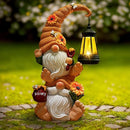 Garden Gnome Statue with Solar Lights – Large Outdoor Sculptures for Patio, Lawn, Yard – Ideal Gifts for Moms, Women, Grandma, Mothers Day, Birthdays, – Funny Double Gnomes Decoration for Housewarming by GreenHaven Gardens