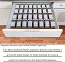 Bamboo Spice Rack Drawer Organizer - 8 Pieces Set- 7" Wide Per Piece - Combine Pieces Into 14" Wide Rack (7" or 14") by CozyNest Decor