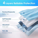 (2 Packs) Reusable Incontinence Bed Pads, washable bed pad, Heavy Absorbency (4-Layer) Waterproof Bed Pads 18"X24", nonslip & Skin-friendly, Multi-scenes tailor to Kids, Adults, Elderly & Pets by TinyTreasures Baby Boutique