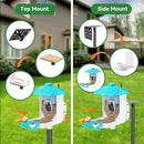 Smart Bird Feeder Pole-Heavy Duty Adjustable 3-6.6ft Universal Birdhouse Stand Mount for Backyard&Outdoor Bird Houses/Cameras (80'Pole) by GreenHaven Gardens