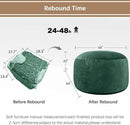 Bean Bag Chairs for Adults - Memory Foam Furniture BeanBag Chair - Kids/Teens Sofa with Soft Micro Fiber Cover - Round Fluffy Couch for Living Room Bedroom College Dorm - 4 ft, Green by CozyNest Decor