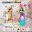 YLL Mini Karaoke Machine for Kids Adults, Portable Bluetooth Speaker with 2 Wireless Microphones, Birthday Gifts Toys for Girls Boys Ages 3, 4, 5, 6, 7, 8, 9,10,11,12+ Years Old Toddler (Orange) by TinyTreasures Baby Boutique