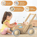 2025 HOMEKOL Wooden Baby Walker, Baby Walker, Adjustable Speed for Boys and Girls, Baby Activity Center, Birthday, Christmas and New Year's Gift, Log Color by TinyTreasures Baby Boutique