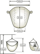 LA SIESTA® XL King Habana Cotton Hammock Chair Swing & Tree Mount Kit - Hammock Swing Chair w/Suspension Kit for Trees Beams & Posts - Indoor Outdoor Hanging Chair for Bedroom Patio - Onyx by GreenHaven Gardens