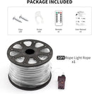 LED Rope Lights for Outside, 20Ft 360°Blue Solar Rope Lights Outdoor Waterproof, 86 LEDs 110V 8 Modes Remote Control Timer Christmas Rope Lights for Party Holiday Garden Decoration (Blue) by GreenHaven Gardens