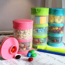 Innobaby Packin' Smart Stackable and Portable Storage System for Formula, Liquid, Baby Snacks and More. 3 Stackable Cups in Lime. BPA Free, 12 Ounce by TinyTreasures Baby Boutique