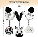 Car Seat Toys for Babies 0-6 Months,Hanging Rattle Toys for Crib Mobile, Baby Spiral Hanging Stroller Black and White High Contrast Toys for Newborn 0 3 6 9 12 Months Baby Boys Girls (Zebra) by TinyTreasures Baby Boutique