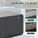 Domi 200 Gallon Resin Deck Box, Waterproof & UV-Resistant Outdoor Large Storage Box Lockable Storage Bin for Patio Cushions Pool Supplies Garden Tools and Delivery Storage by GreenHaven Gardens