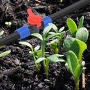 10Pack 1/2 Inch Drip Irrigation Shut-Off Valve Universal Drip Irrigation Tubing Coupling Valve Drip Connector Fitting Compatible with 16 to 17 mm Drip Tape Tubing Sprinkler System (Blue Red) by GreenHaven Gardens