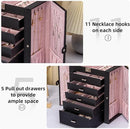 6 Tier Jewelry Box, Jewelry Case with 5 Drawers, Large Storage Capacity, with Mirror, Lockable, Jewelry Storage Organizer, Gift for Loved Ones by TinyTreasures Baby Boutique