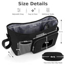 Accmor Universal Stroller Organizer with Insulated Cup Holder, Stroller Caddy Bag Accessories, Stroller Cup Holder Organizer for Uppababy Baby Jogger Britax Stroller, Black by TinyTreasures Baby Boutique