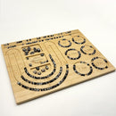 Petoysoso Bead Board for Jewelry Making, Bamboo Beading Board for Jewelry Bracelet Making, Bracelet Bead Board, Beading Trays Jewelry Design Mats for Bracelet, Necklace, Jewelry Making 15x11.5x0.5 in by TinyTreasures Baby Boutique