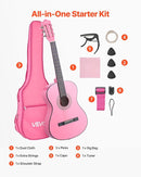 VEVOR Acoustic Guitar, Classical Guitar Starter Kit for Beginners, with Nylon Strings, Basswood Guitar, for Kids Adults Girls Boys Students by TinyTreasures Baby Boutique