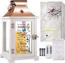 Memorial Lantern, Sympathy Gifts for Loss of Mom/Dad/Loved One, Bereavement Gifts, in Memory of Loved One Lantern,Celebration of Life, Memorial Gifts, Funeral Lantern, in Loving Memory Your Light ... by CozyNest Decor