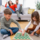 Juegoal 7-in-1 Wooden Board Game Set for Kids Adults, Tabletop Combo Classic Travel Portable Board Games (Chess, Checkers, Chinese Checkers, Backgammon, Parcheesi, Snakes and Ladders, Tic Tac Toe) by TinyTreasures Baby Boutique