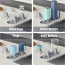 NiHome Silicone Water Bottle Drying Racks Set of 3 with Drip Tray,Cheese Style for Faster Drying,Bottle Dryer Racks Fit for Stanley YETI Cups Owala Sports Bottle Baby Bottle Thermoses Mugs by TinyTreasures Baby Boutique