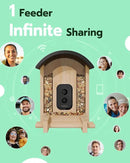 Bird Feeder with Camera, Smart Wild Bird Feeder for Outdoors with AI Identify, Solar Bird Feeder Watching Camera Auto Capture Birds & Real-time Notifications, Gifts for Birdlover (Arch) by CozyNest Decor