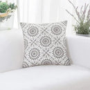 HWY 50 Gray Grey Decorative Throw Pillow Covers 18x18 Inch, Pack of 2 Embroidered Cotton Farmhouse Cushion Cover Pillow Case for Sofa Couch Living Room Bed Bedroon, Little Sunflower Design by CozyNest Decor