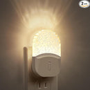Bubble Night Light Plug in, LED Acrylic Night Light, 2 Pack, Decorative Dimmable Nightlight Dusk to Dawn Sensor, Soft 3000K Warm Nightlight for Bathroom, Hallway, Bedroom by TinyTreasures Baby Boutique