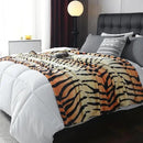 MERRYLIFE Tiger Stripe Print Throw Blanket Decorative Fleece Throw | Ultra-Plush Colorful | Couch Blanket Travel Lap | Home Gift Use(50" 60",Tiger) by CozyNest Decor