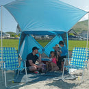 Night Cat Pop-up Beach Tent: 3 4 Persons Beach Shelter with Canopy and Footprint, UPF 50+ UV Protection Backyard Camping Outdoor Canopy Poles Not Included by TinyTreasures Baby Boutique