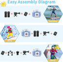 Kids Camera Waterproof Underwater Camera for 3-12 Year Old Boys Girls 2 Inch IPS Screen 1080P HD Digital Kids Video Camera Indoor Outdoor Action Cameras Best Christmas Birthday Gifts by TinyTreasures Baby Boutique