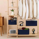 Large Storage Baskets for Shelves, Closet Organizers Bins for Clothes Blanket Towels, Baby Nursery, Toy Baskets Box, Woven Rope Baskets, 17 x 13 x 7.5”, 2 Packs Navy Blue by CozyNest Decor