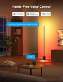 Govee Floor Lamp 2 with Matter, RGBIC, Warm Cool White LED, Alexa Compatible, 1725lm, Music Sync, Scene Modes, Smart Floor Lamp for Living Room, Bedroom, Black(1 Pack) by CozyNest Decor