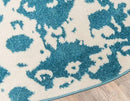Unique Loom Rosso Collection Vintage Traditional Distressed Blue Round Rug (8' 0 x 8' 0) by CozyNest Decor