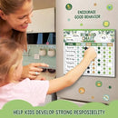 Reward Chart for Kids,Magnetic Behavior Chore Chart for Kids at Home,26 Eucalyptus Chore Charts,1960 Star Stickers,56 Reward Stickers,Incentive Chart to Develop Responsibility and Good Habits,Greenery by CozyNest Decor