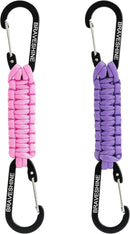 BRAVESHINE Paracord Keychain Carabiner Clip, D Ring Lanyard Hanger Stroller Hook for Water Bottle, Key, Backpacks, Men, Women by TinyTreasures Baby Boutique