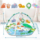 Baby Gym Play Mat, 8-in-1 Tummy Time Mat & Activity Gym Mat Ball Pit with Detachable Toys, Washable Infant Play Mat for Visual, Hearing, Sensory, Motor Development, Newborn Baby Toys Gift for Toddler 0-3-6-9-12 Months Easy to Install by TinyTreasures Baby Boutique