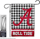 College Flags & Banners Co. Alabama Crimson Tide Houndstooth Pattern Garden Banner Flag with Stand Pole Holder by GreenHaven Gardens