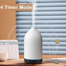 Diffuserlove Ceramic Diffuser 160ML Essential Oil Diffusers Aromatherapy Essential Oil Diffuser for Room Air Diffuser for Home Bedroom Stone Diffuser Black Wood Pattern Base (Size:6.8" H x 3.6" W) by TinyTreasures Baby Boutique