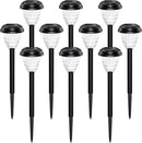Super Bright Solar Lights Outdoor Waterproof 10 Pack, Dusk to Dawn Up to 12 Hrs Solar Powered Pathway Garden Lights Auto On/Off, LED Landscape Lighting Decorative for Walkway Patio Yard by GreenHaven Gardens