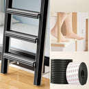Bunk Bed Ladder Pads,Traction Treads for Stair Steps,Soft Extra-Wide Edge Protector,Self-Adhesive Bunk Bed Ladder Cover Foam Padding,Furniture 16.5 Ft Black by TinyTreasures Baby Boutique
