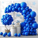 RUBFAC 129pcs Dark Blue Balloons Different Sizes 18 12 10 5 Inch for Garland Arch for Birthday Gender Reveal Baby Shower Graduation Party Decoration by TinyTreasures Baby Boutique