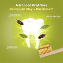 BENTODENT Fluoride Free Remineralizing Calcium Bentonite Clay Toothpaste - Cardamom Flavor Natural Toothpaste, Mint-Free, 3.52 oz - Mineral Tooth Paste Ideal for Sensitive Teeth & Whitening by CozyNest Decor