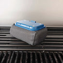 Blue Grill Brush Bristle Free, Replaceable BBQ Cleaning Head Accessories Cleaner, Black Wavy Pad Perfect for Stainless Steel, Porcelain, Cast Iron Grates Round Rectangle Grates by GreenHaven Gardens