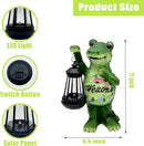 Solar Lantern Garden Alligator Statues Decor, Outdoor Crocodile Figurine Lights for Yard Patio Decoration - Unique Christmas Housewarming Gift for Grandma Wowen Mom by GreenHaven Gardens