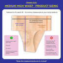 Patented Women’s Pelvic Floor Orthotic Support Belt ― Uterus Pain Relief Girdle for Dropped Bladder, Vulvar Varicosities, Postpartum Recovery, SPD | High Waist - BEACH SAND - MEDIUM by TinyTreasures Baby Boutique