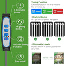 Wiaxulay Grow Lights for Indoor Plants Full Spectrum, 6000K LED Plant Grow Light Strips, Grow Lamp with Auto On/Off 6/12/16H Timer, 5 Dimmable Levels, 3 Switch Modes for Hydroponics Seedling by GreenHaven Gardens