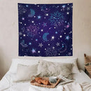 HZOHNAGO Boho Sun Moon Tapestry Purple Blue Sun Stars Galaxy Pattern Printed Wall Tapestry Wall Hanging for Bedroom Living Room Dorm 60" W x 60" H by CozyNest Decor