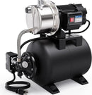 Acquaer 1.6 HP Shallow Well Pump with Pressure Tank, Stainless Steel, 1320 GPH 115V Irrigation, Automatic Water Booster Jet Pump for Home, Garden, Lawn by GreenHaven Gardens