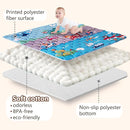 Baby Play Mat, 50x50 Playpen Mat with Super Soft Touch, Activity Mat with Upgraded Anti-Slip Bottom, Machine Washable Crawling Mat for Floor & Picnic (Vehicles) by TinyTreasures Baby Boutique